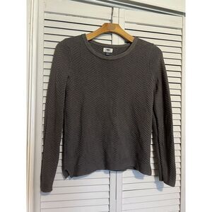 OLD NAVY Women's Medium M Sweater‎ Long Sleeve Shirt Top Blouse Gray